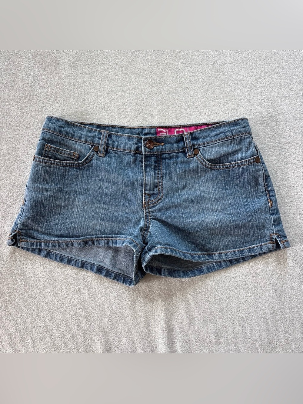 Y2K Mini Low Rise Denim Shorts Glo Jeans Size 7